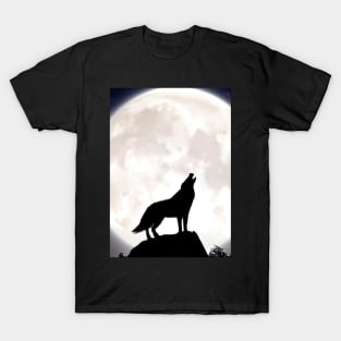 Wolf at Night T-Shirt